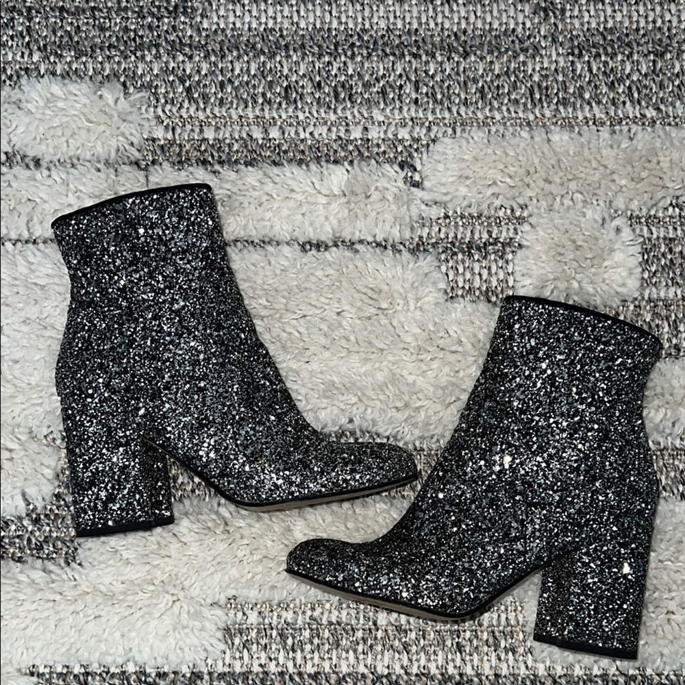 Marc Fisher Sequin Booties